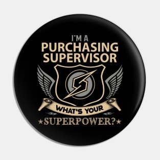 Purchasing Supervisor T Shirt - Superpower Gift Item Tee Pin