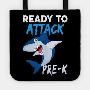 Shark Kids Ready To Attack Pre-k Boys Back To School Tote