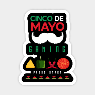 Cinco de mayo mexican gamer Magnet