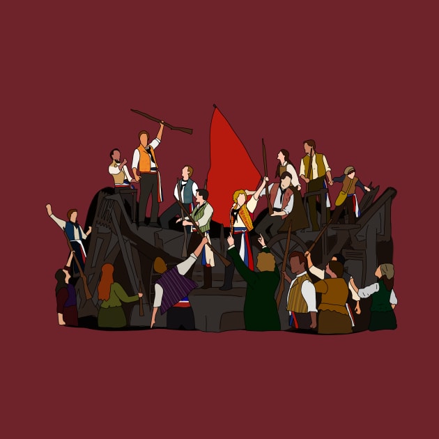 Les Miserables Barricade by byebyesally