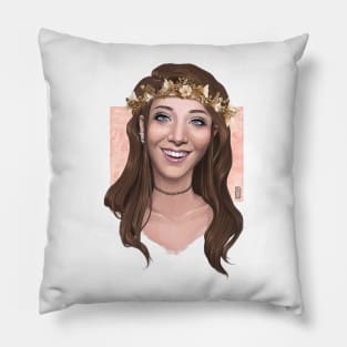 33-Year-Old Lady -- Jenna Marbles Portrait Pillow