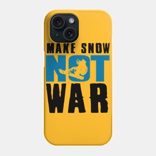 Make snow not war (navy) Phone Case