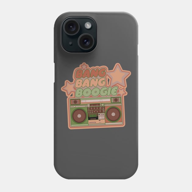 Bang Bang Boogie - Boombox - Ghettoblaster - Pop Art Design Phone Case by Boogosh