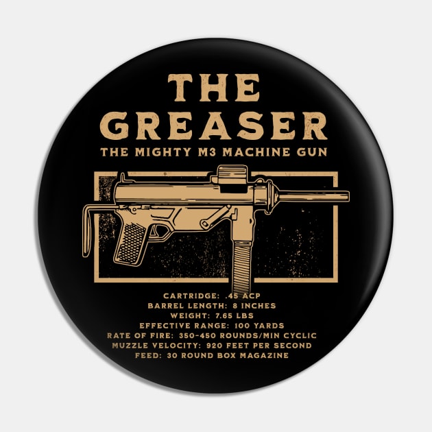 The Greaser - M3 Submachine Gun Pin by Distant War