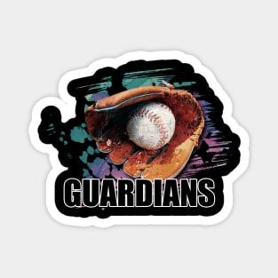 Retro Proud Team Name Guardians Classic Style Baseball Magnet