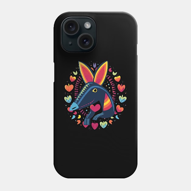 Aardvark Valentine Day Phone Case by JH Mart