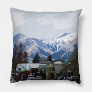 Jasper, Alberta - Rocky Mountain View Pillow