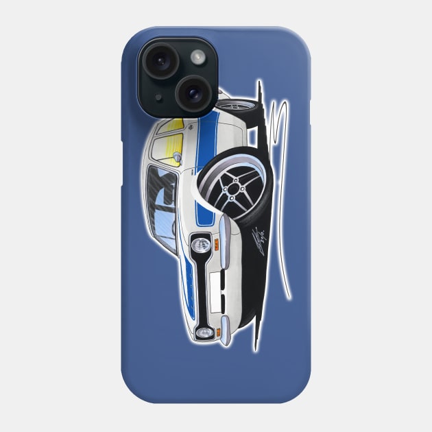 Ford Escort (Mk1) RS2000 White Phone Case by y30man5