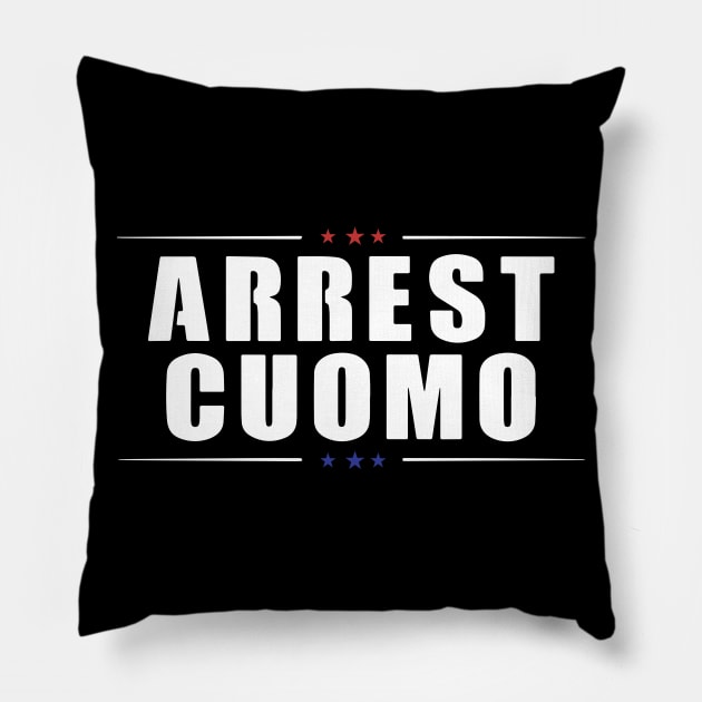 Anti Cuomo - Arrest Cuomo Shirt Funny Political Pillow by ArchmalDesign