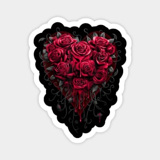 Bleeding Heart - Gothic Roses - Spiral Original Magnet