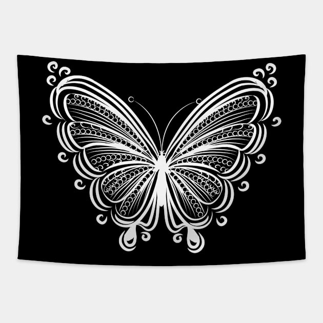 Beautiful Butterfly Elegant Wing Ornament Gift Tapestry by peter2art