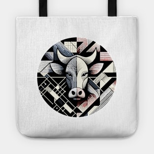 Abstract Animal Cow 1 Tote