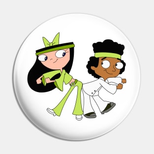 Isabella and Baljeet Disco Miniature Golfing Pin