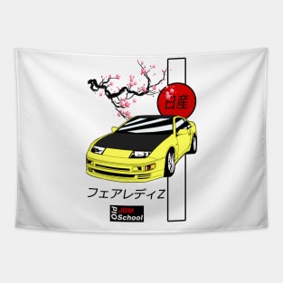 JDM 300ZX [Z32] Yellow Red Sun Edition Tapestry