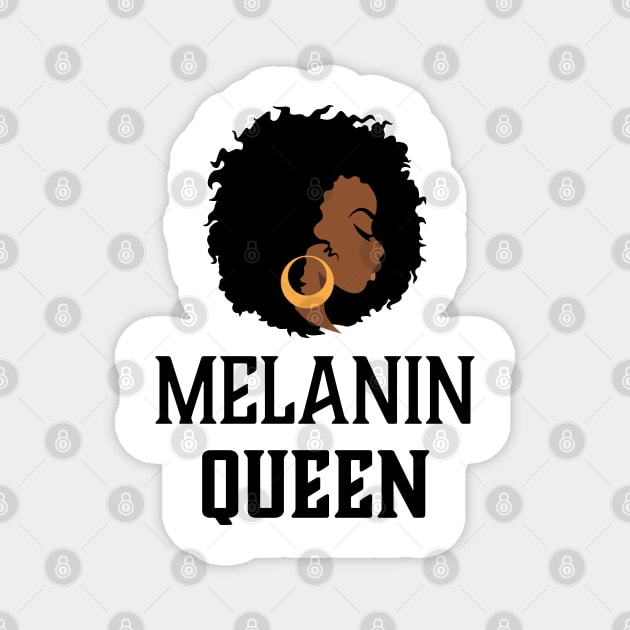 Melanin Queen, Black Woman, African American Magnet by UrbanLifeApparel