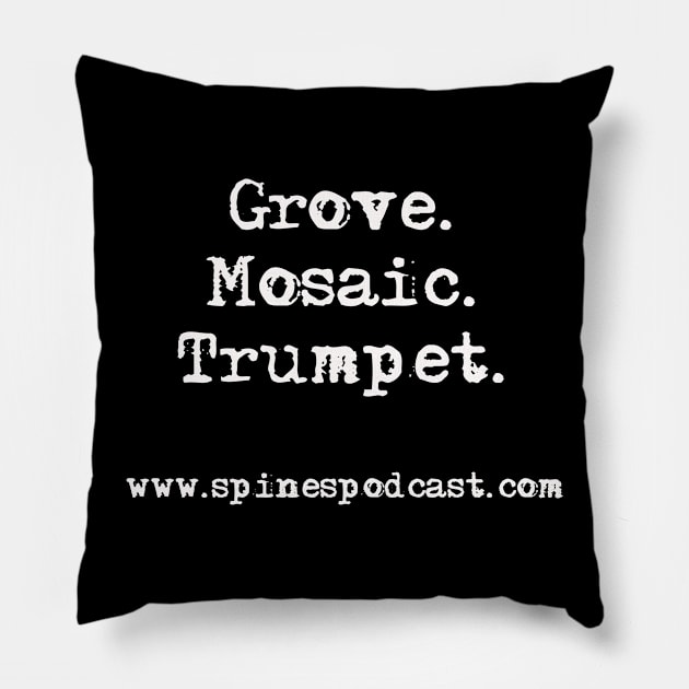 Grove. Mosaic. Trumpet. Pillow by ZoomDoom Stories