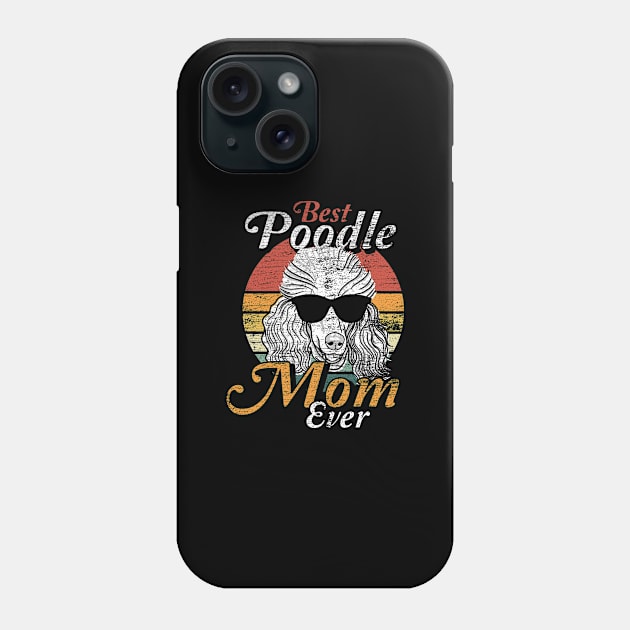 Best Retro Poodle Mom Phone Case by ShirtsShirtsndmoreShirts