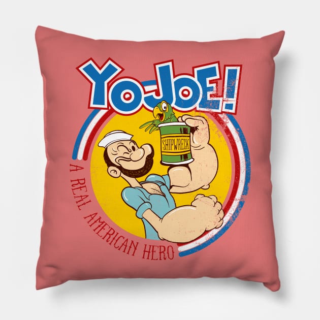 Yo Joe The Sailor Man Pillow by amykamen555