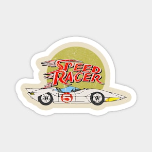 speed racer vintage car Magnet