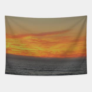 Fiery Sunset Tapestry