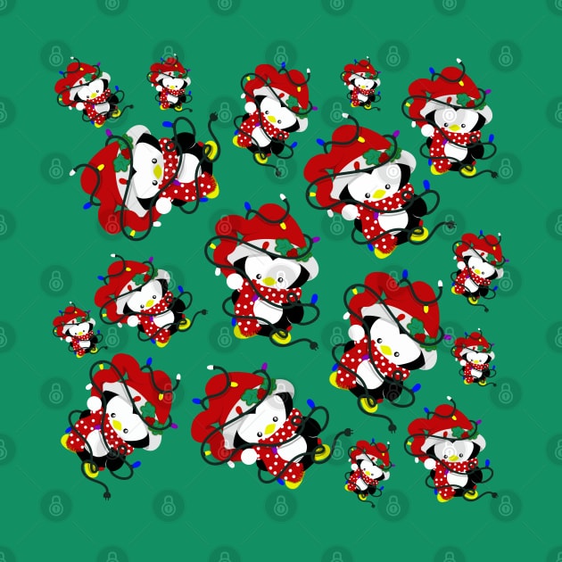 CHRISTMAS PENGUINS by MAYRAREINART