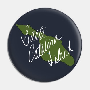 Santa Catalina Island Map Large Name Pin