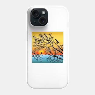 Lakeside Sunset Phone Case