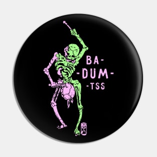 Skeleton drummer Pin