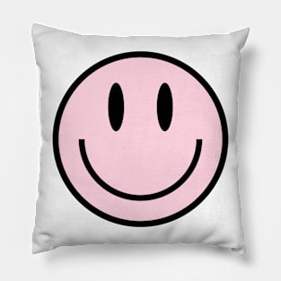 Pink Smiley Face Pillow