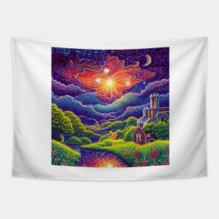 Multi-Colored Medley illustration Tapestry