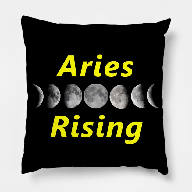 Aries Moon Sign Pillow by Hot Like An Aries