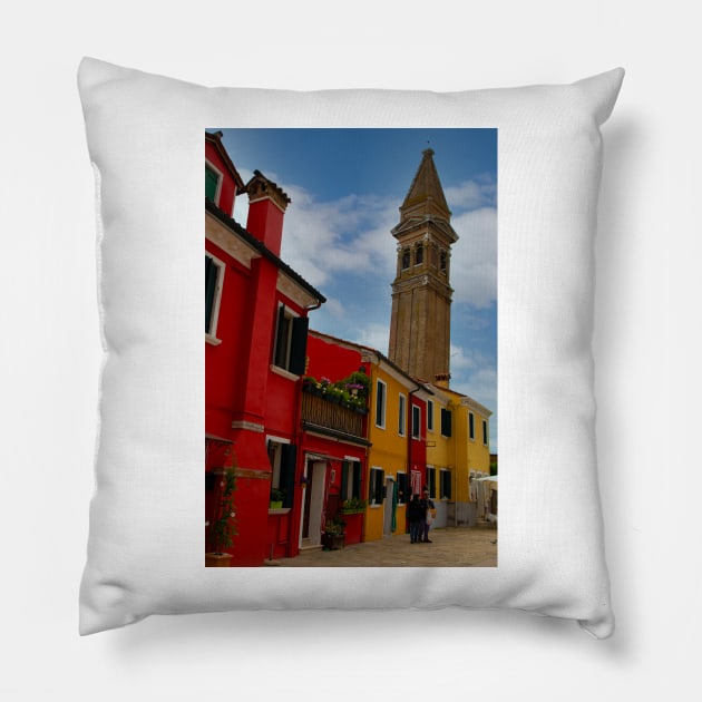 Colors of Burano Pillow by Memories4you