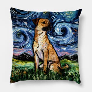 Black Mouth Cur Night Pillow