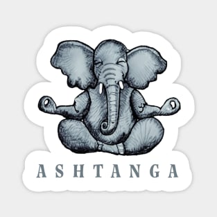 Ashtanga Yoga Elephant Magnet