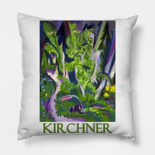 Mountain Forest by Ernst Ludwig Kirchner Pillow