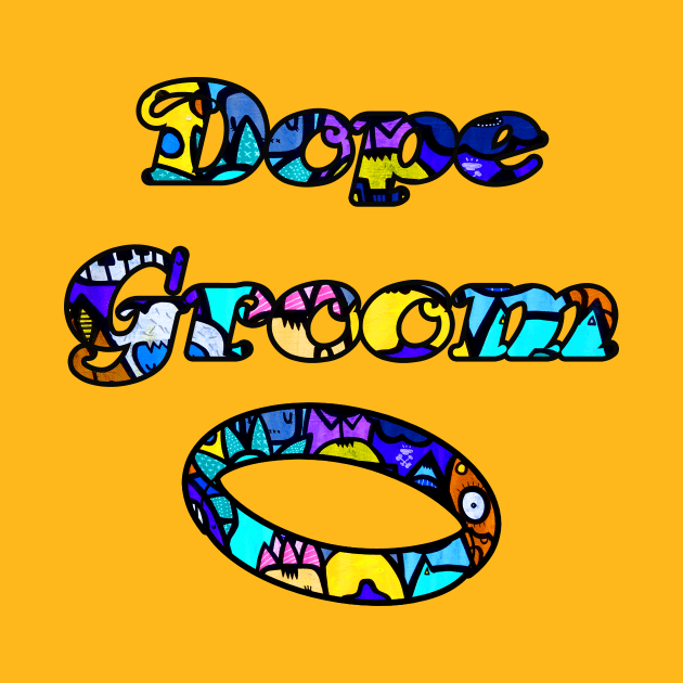 Dope Groom Graffiti Wedding Ring Design by artbyomega