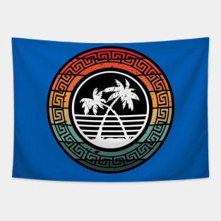 Hawaiian Island colorful design for the beach or cruise. Tapestry