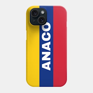 Anaco City in Venezuelan Flag Colors Phone Case