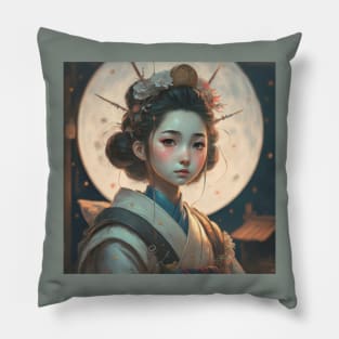 Japanese Moon girl Pillow