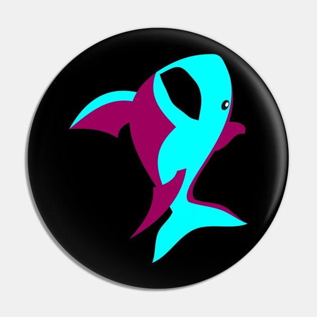 The Shark style Pin by FUNEMPIRE