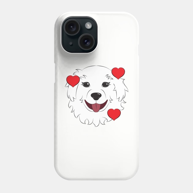 Great Pyrenees - I love you! Phone Case by DQDesigns By Chele