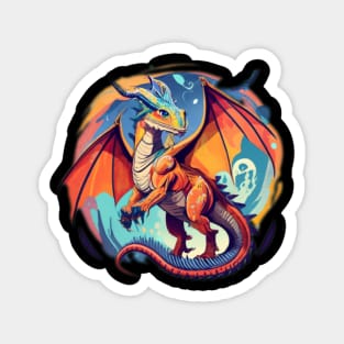 Dragon in the sky Magnet