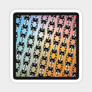 Sunglass French Bull Dog, Frenchie, Design, Vector, Artwork, Pattern Magnet