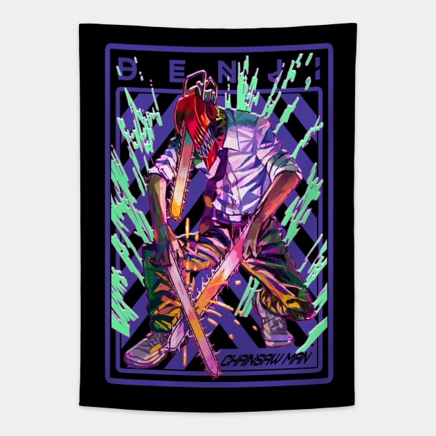 DENJI XXXXVIII CHAINSAW MAN Tapestry by RayyaShop