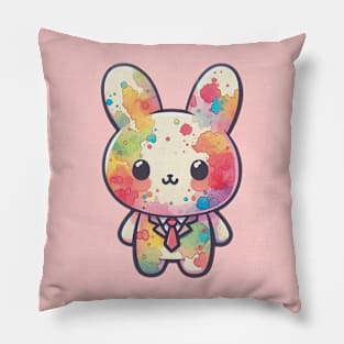 Colorful bunny Pillow