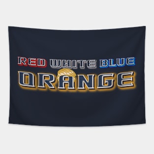 Red, White, Blue & Orange Tapestry