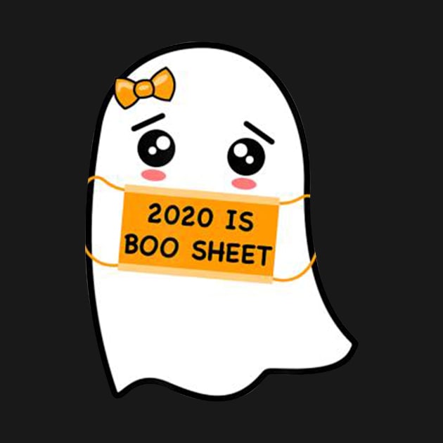 Vintage 2020 Boo Sheet Funny Ghost in Mask Vintage Halloween Costume by McphersonHaynesnob2l