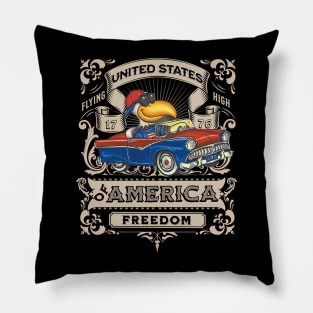 patriot red white blue eagle USA Freedom Pillow