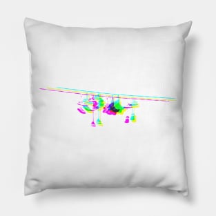 Shoes on a Wire CMYK Pillow