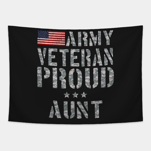 Army Veteran Proud Aunt Tapestry by andytruong